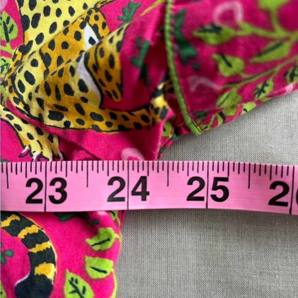 Printfresh Bagheera Leopard Print Pajama Set Pink and Yellow Organic Cotton XL - Picture 6 of 12